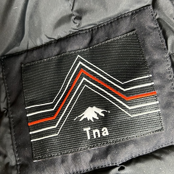 TNA Black Parka with Fur Trim - Picture 11 of 16